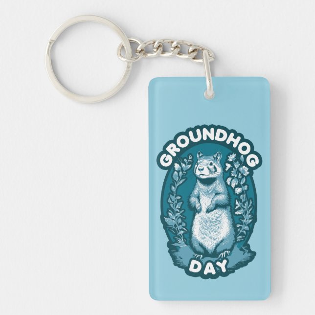 Groundhog Day Keychain (Front)