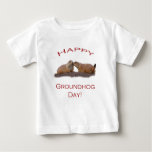 Groundhog Day Kiss Baby T-shirt at Zazzle