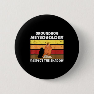 Groundhog Day Meteorology Quote For Meteorologist  Button