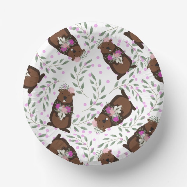 Groundhog Day Paper Bowls (Front)