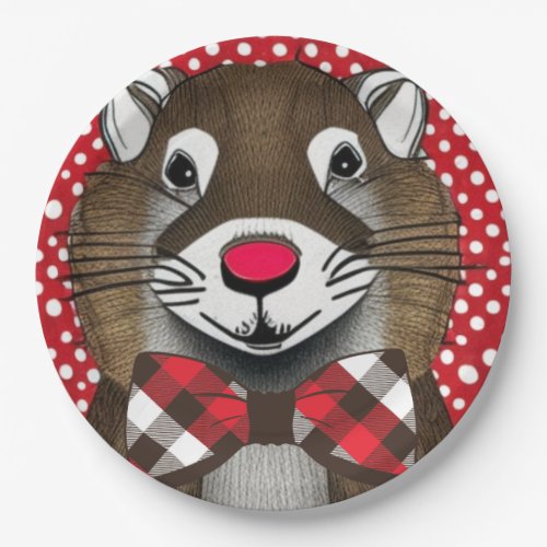 Groundhog Day Paper Plates