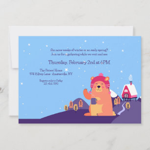 Groundhog Day Party Invitation