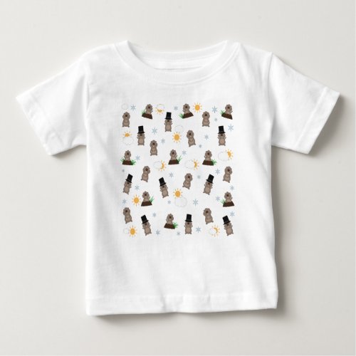 Groundhog Day Pattern Baby T_Shirt