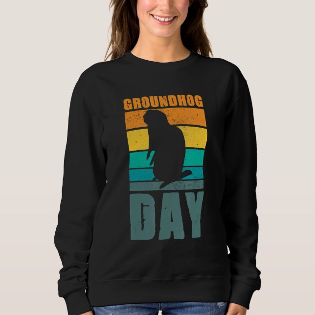 Groundhog Day Pet Owner Sweatshirt (Front)