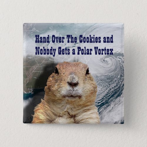 Groundhog Day Polar Vortex Button