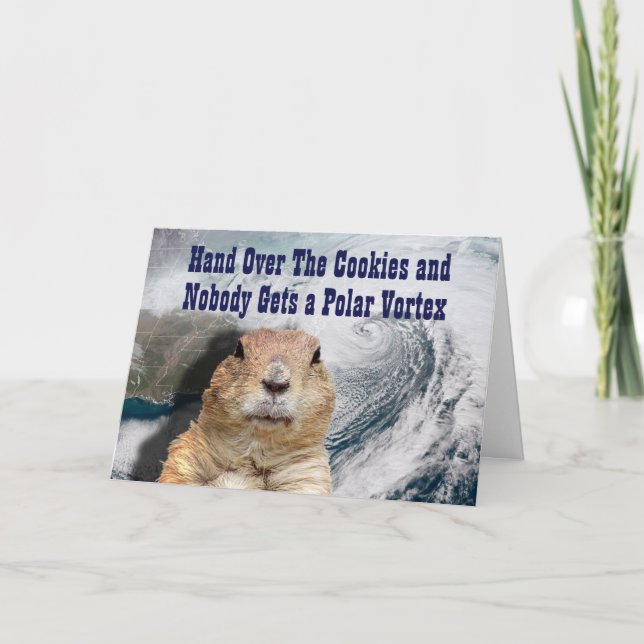 Groundhog Day Polar Vortex Card (Front)