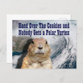 Groundhog Day Polar Vortex Postcard (Front/Back)