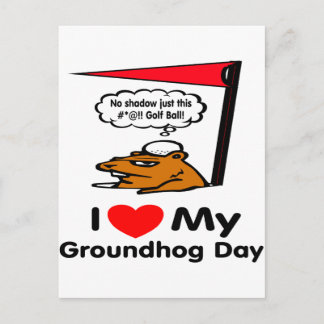 Groundhog Day Postcard
