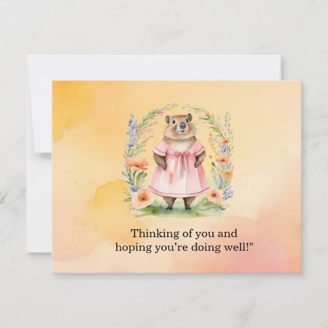Groundhog Day Postcard – Fun and Quirky Greeting  (Front)