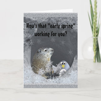 Groundhog Day Prediction - Major Fail! Card