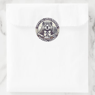 Groundhog Day Predictions - Marmotte Weather Classic Round Sticker