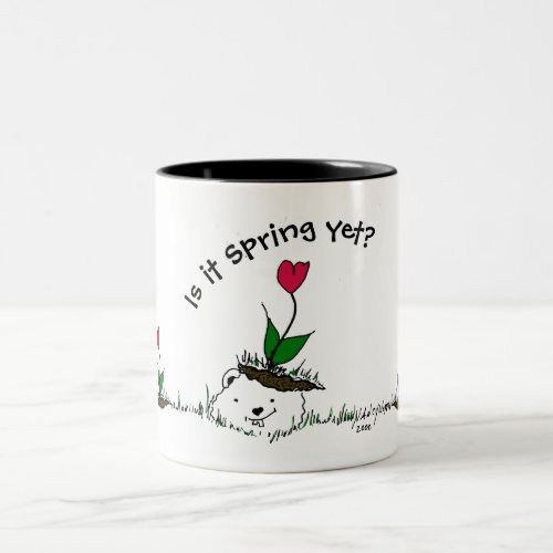 Groundhog Day  Spring Two_Tone Coffee Mug