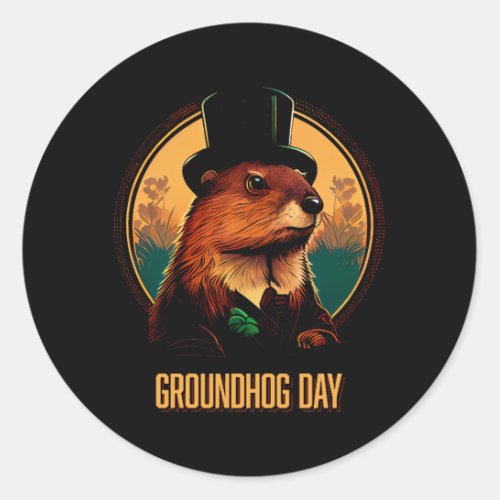 Groundhog Day Sticker