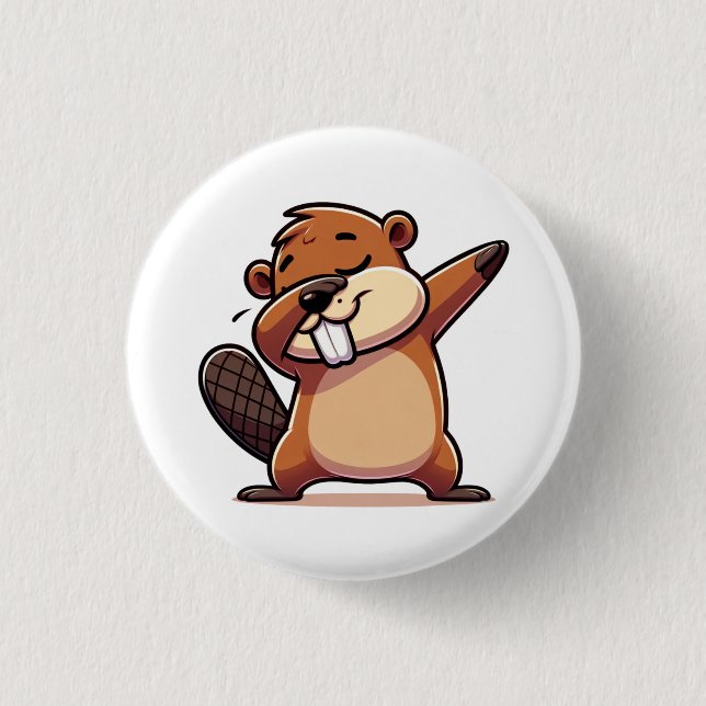 Groundhog day sticker button (Front)
