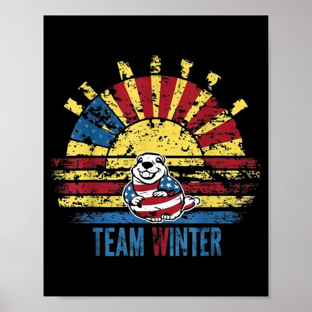 Groundhog Day Team Winter V5  Poster (Front)