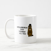 Groundhog Day tidings to you! Coffee Mug (Left)