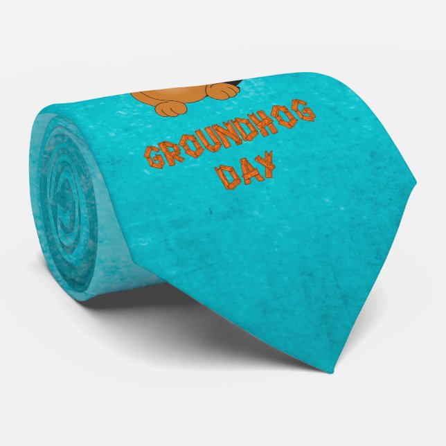 GROUNDHOG DAY TIE (Rolled)