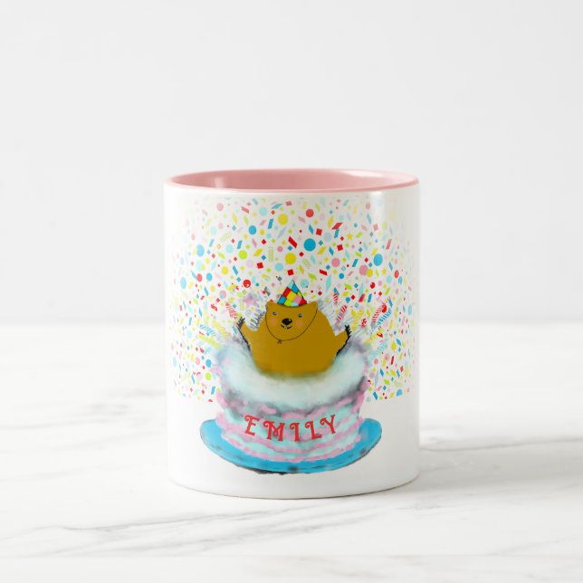 Groundhog Day  Two-Tone Coffee Mug (Center)