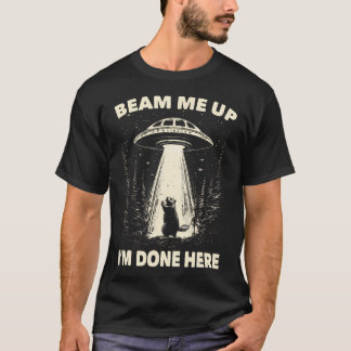 Groundhog Day Ufo Retro Graphic Vintage Alien Enco T-Shirt