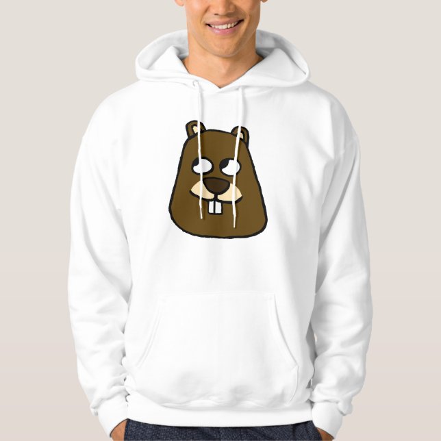 Groundhog Face Hoodie (Front)