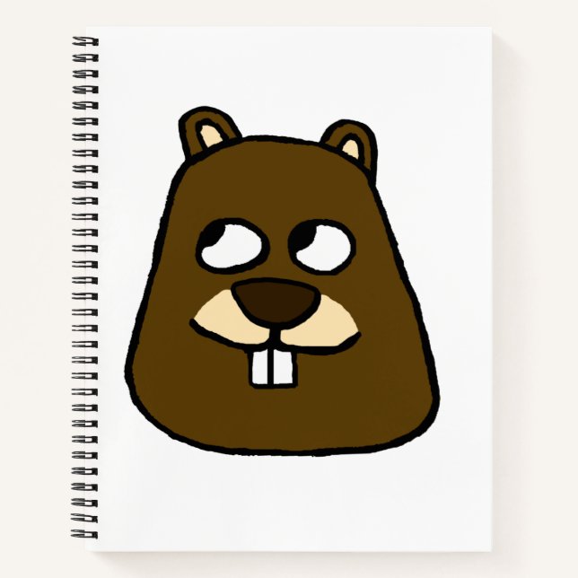 Groundhog Face Notebook (Front)