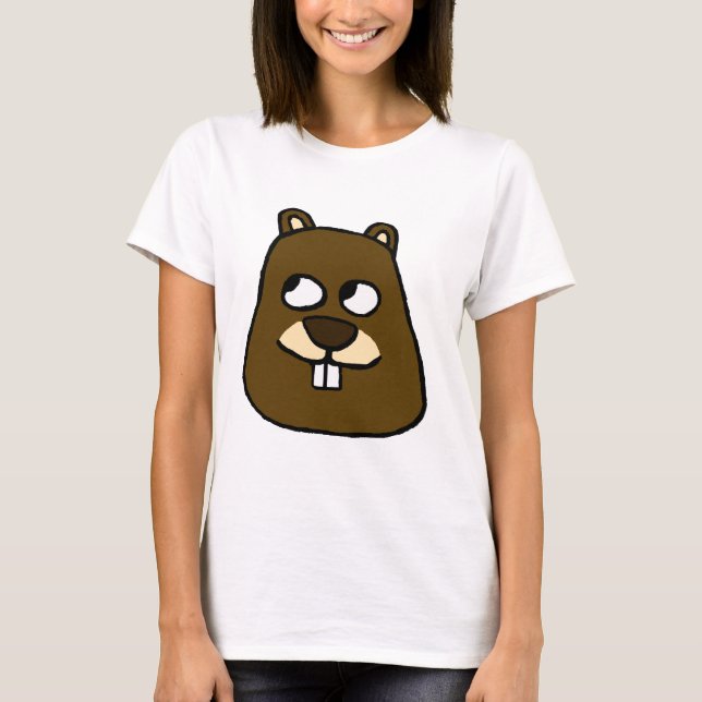 Groundhog Face T-Shirt (Front)