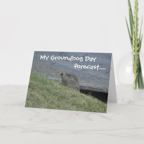 Groundhog Forecast _ Groundhog Day Card