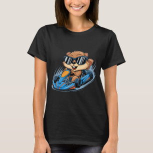 Groundhog Go-kart Racing Happy Groundhog Day Boys T-Shirt
