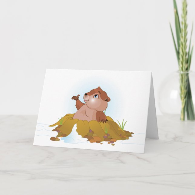 Groundhog Greeting Cards (Front)