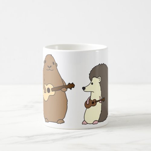 Groundhog Hedgehog and Ukuleles Mug
