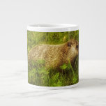 Groundhog in a field mug