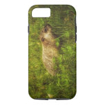 Groundhog in a field phone case