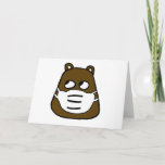 Groundhog in Face Mask Card