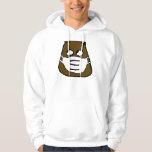 Groundhog in Face Mask Hoodie