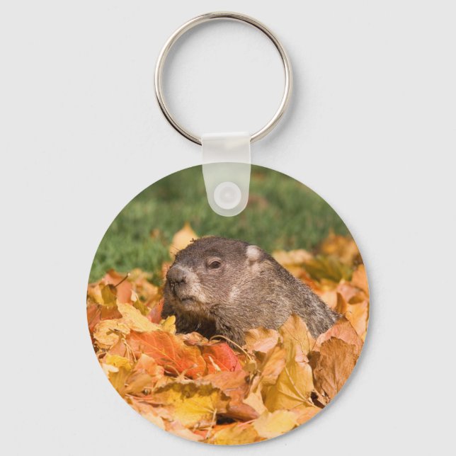 Groundhog Keychain (Front)