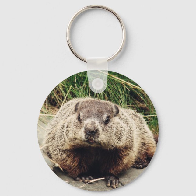 Groundhog Keychain (Front)