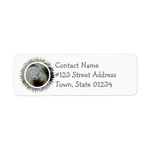 Groundhog Mailing Label