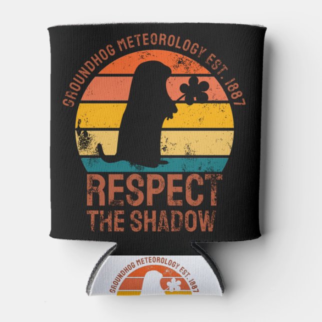 Groundhog Meteorology Est. 1887 Can Cooler (Front)