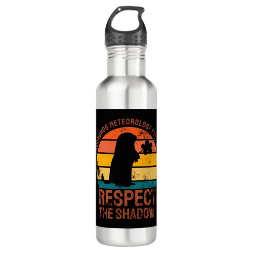 Groundhog Meteorology Est 1887 Stainless Steel Water Bottle