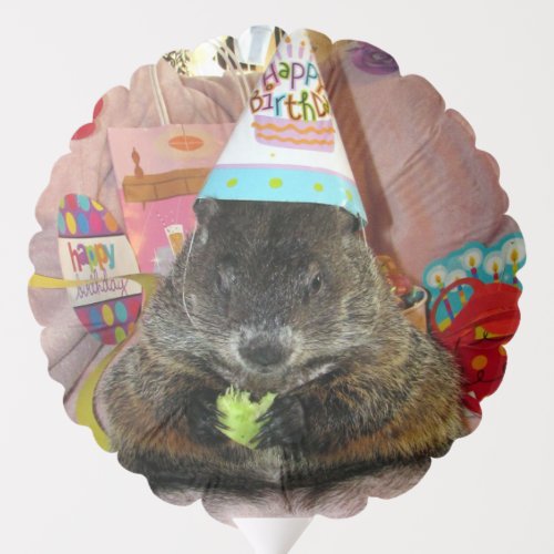 Groundhog Moses Birthday Balloon