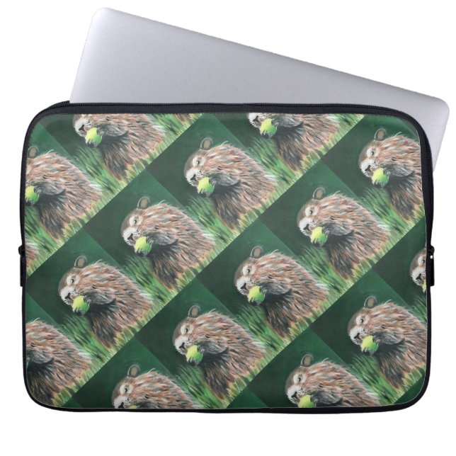 Groundhog pattern Electronics Bag (Front)