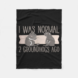 Groundhog Shirt Groundhog Lover Groundhogs _12 Fleece Blanket