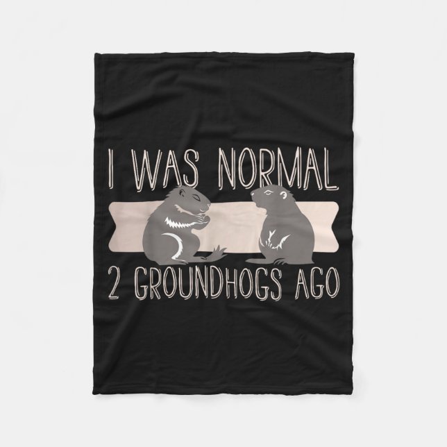 Groundhog Shirt Groundhog Lover Groundhogs _12  Fleece Blanket (Front)