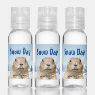 Groundhog Snow Day Hand Sanitizer