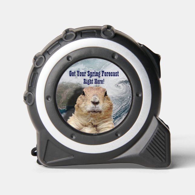 Groundhog Spring Forecast Tape Measure (Front)