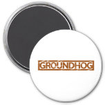 Groundhog Stamp Magnet