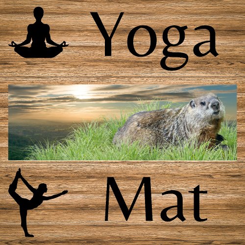 Groundhog Sunrise Yoga Mat