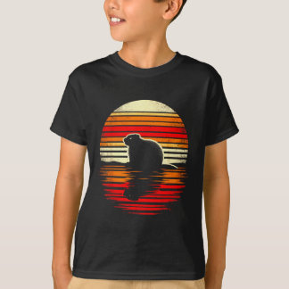 Groundhog Sunset Retro Style Safari Vintage 70s _3 T-Shirt