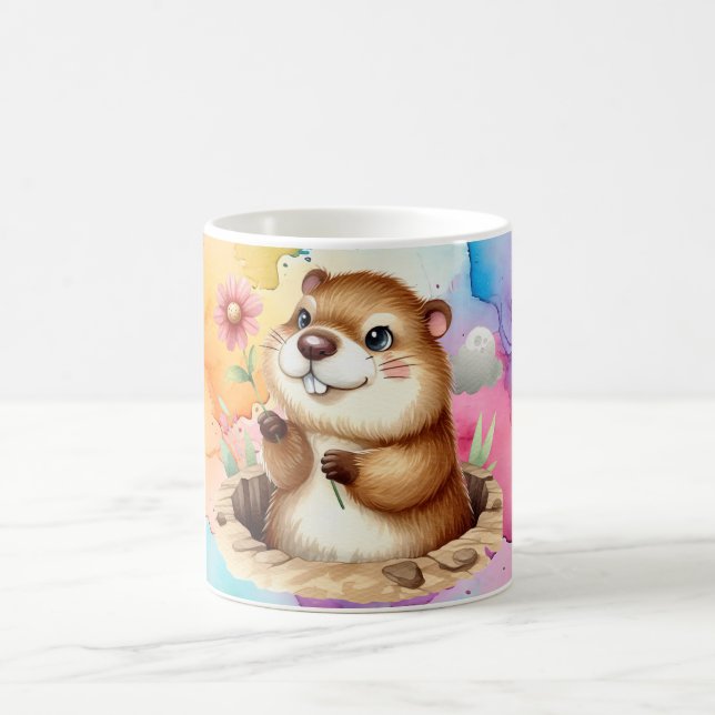 Groundhog Themed Coffee Mug (Center)