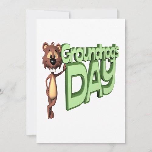 Groundhogs Day Invitation